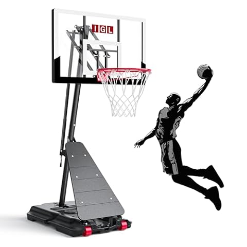 IGL Portable Basketball Hoop Outdoor, 10 FT Height Adjustable — $269.98 (21% off)