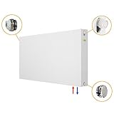 Montagefertig im Karton verpackt, Ecken geschützt und der ganze Heizkörper in Folie eingeschweißt