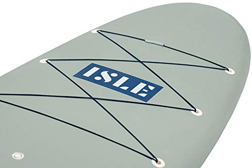 Isle Cruiser Stand Up Paddle Board & Sup Bundle Package, Soft-Top Deck, 235 Pound Capacity, 10’5” Long X 32" Wide X 4.5” Thick (10'5", Green) #TOP1