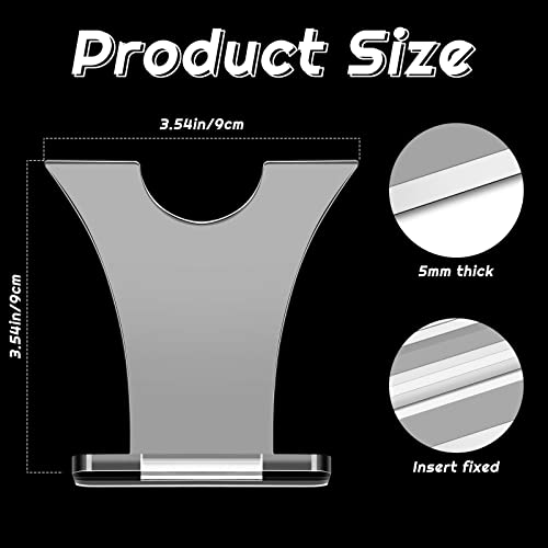 Suclain 2 Pairs Acrylic Knife Display Stand Fixed Blade Knife Collection Display Stand Holder For Single Knife Sword Table Rustic Cabin Home Decoration #TOP1