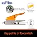 Rilfyzop Industrial Foot Pedal Switch AC 250V,15A,NO/NC Dual Mode,Dustproof and Waterproof Design,1.5m,Available in Plastic, Iron, or Aluminum Housing, Industrial Protection，LT4