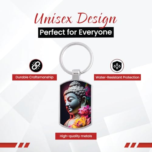 Image of Premium Printed Metal Keychain for Men & Women | High-Definition Artwork Print | Durable Key Ring for Car, Bike, Home & Office Keys | Stylish Decorative Key Holder Gift