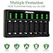 Arlo Battery Charger for CR123A Rechargeable Battery, 8 Bays CR123a Battery Charger Compatible with Arlo Wireless Cameras VMC3030 VMK3200 VMS3330 3430 3530 and Flashlight (Not Included Batteries)
