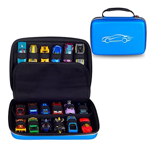 BTOPCASE Hard EVA Protective Carrying Storage Case for Hot Wheels 20-Car Pack,Hot Wheels 24-Car Pack, Matchbox Cars Case