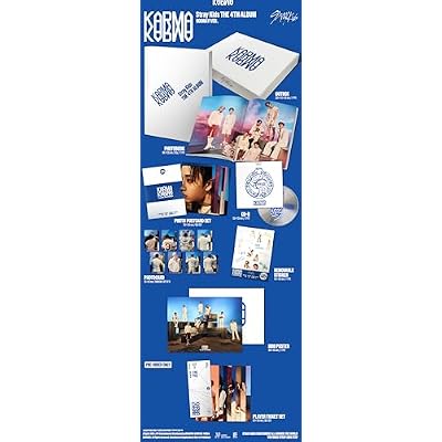 Stray Kids KARMA 4th Album Standard CEREMONY Version Outbox PhotoBook+PostCard+PhotoCard+Sticker+Mini Poster on Pack+Tracking Sealed SKZ