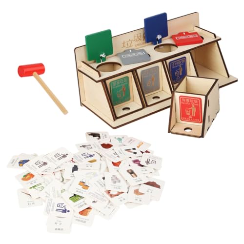 Tri des déchets jouet éducatif Montessori bois 3 ans