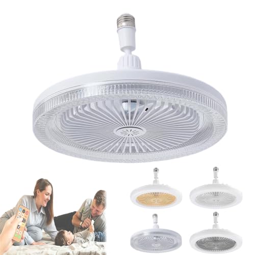 Ventilador de techo con motor CC silencioso y luz LED de diseño moderno