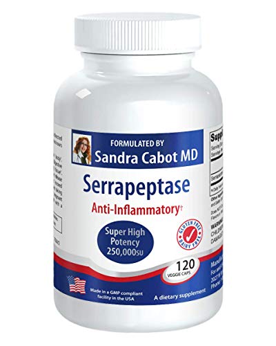 High Potency 250,000IU Serrapeptase Capsules - Serrapeptase 250000 IU with Maximum Absorption (120 Capsules) High Potency 250,000IU Serrapeptase Capsules - Serrapeptase 250000 IU with Maximum Absorption (120 Capsules)