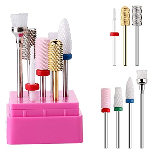 Makartt Nail Drill Bit Set 7PCS 3/32