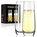 Ocean ice Stemless Champagne Flutes 9oz, Champagne...