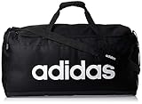 sports duffle bags canada L Duffle Bag adidas LIN Duffle L Gym Bag, Black/Black/White, NS