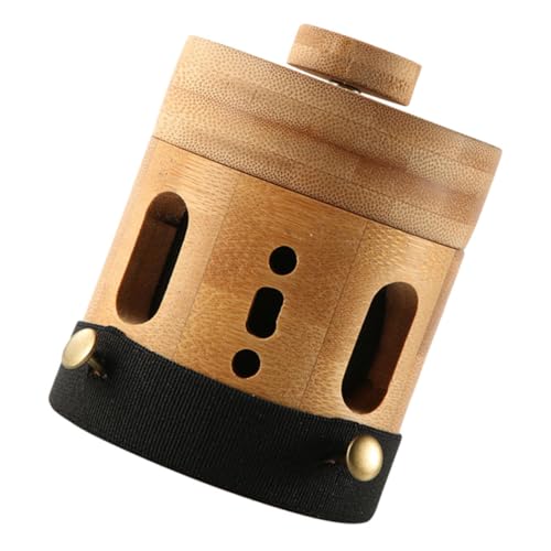SAFIGLE bote de moxibustión calefacción calor herbario quemador de cono de moxa tanque de moxibustión moxa depósito de moxa soporte de cono de moxa tubo de bambú