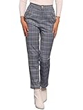 Le motif écossais riche donne à ce pantalon long un look classique et vintage.