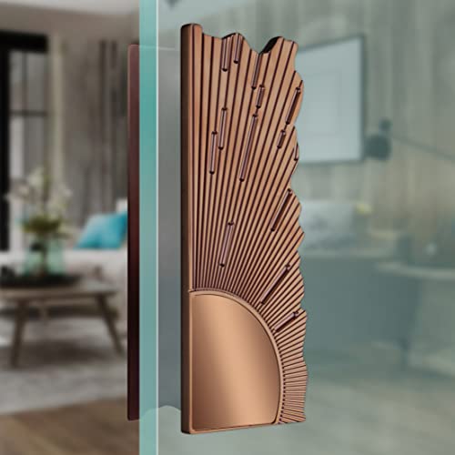 Image of Plantex Pure Brass Door Handle for Main Door /8 Inch Main Door Handle /Pull-Push Door Handle for Home /Office /Hotel - (PVD Rose Gold) - 3 Years Warranty
