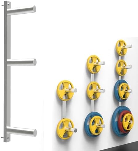 Weight Plate Rack - Wall Mounted Storage Solution for Gym Plates, Space-Saving Equipment Organizer for Home and Commercial Use