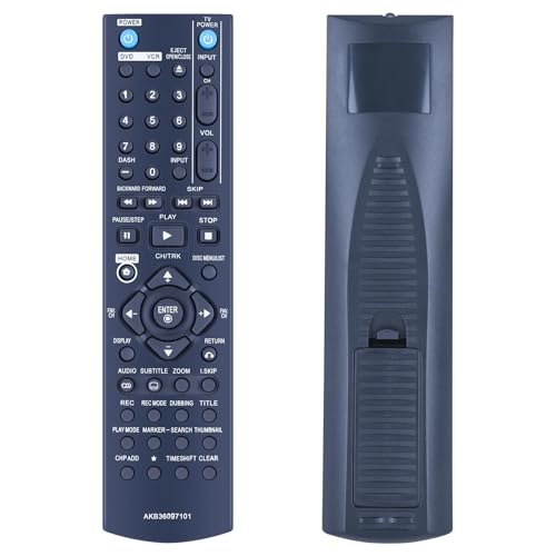 TCNOUMT AKB36097101 Fernbedienung Kompatibel mit LG DVD Recorder RC388 RC286H RC297H RC389H RC397H RC700N RC797T RC897T AKB32606601 AKB31238705 Universal Ersatz Fernbedienung