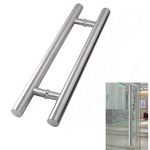 Poignée de porte longue en inox de 60cm pour battant en verre et hangar - 2