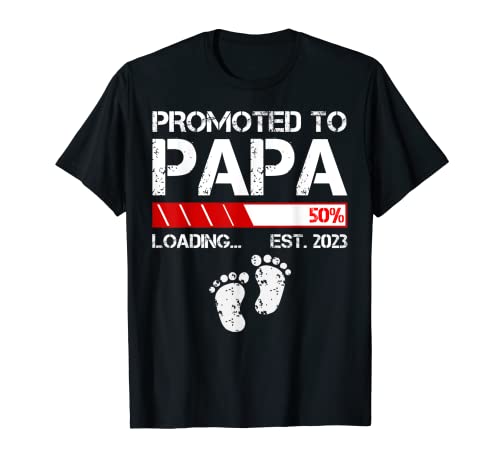 Hombre Promoted To Papa Est 2023 For Men - Funny New Dad Camiseta