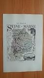 ancien département hauts de seine  Carte ancienne de 1869 Département de la Seine et Marne