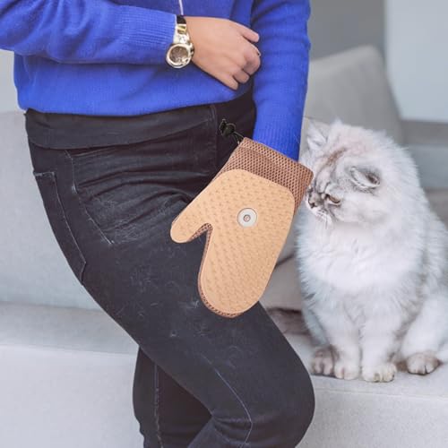 Guante removedor de pelo de gato reutilizable para limpiar muebles 6