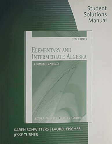 Elementary and Intermediate Algebra: A Combined... 0495553476 Book Cover