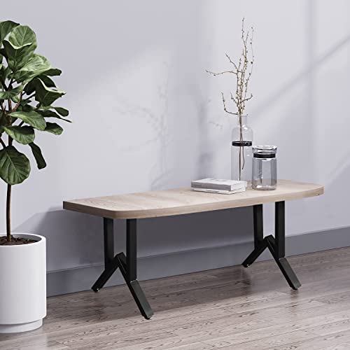 Nxn-Home 19 Inch Metal Legs, Coffee Table Legs, Bench Metal Legs, Set Of 2 Mid Century Home Diy Projects Black Furniture Legs(19.5”H X 17.7”W) #TOP2