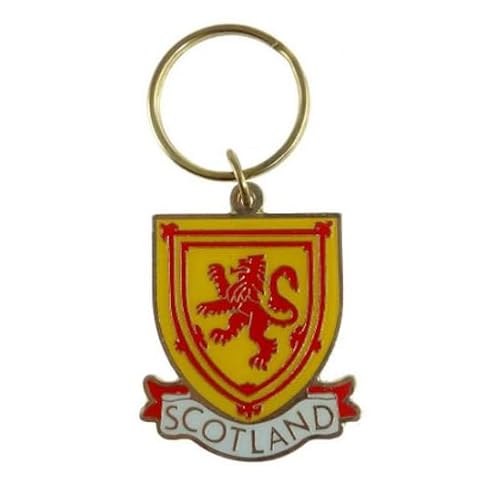 Kilts Wi Hae Metal Keyring Bag Hanger Featuring A Scottish Lion Rampant Crest