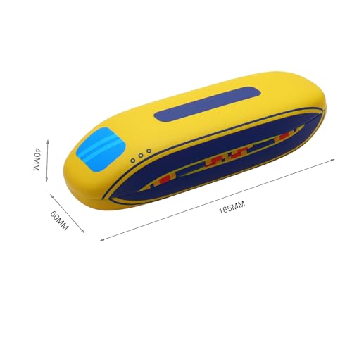 bingdwendwen Brillenetuis für Kinder, Sonnenbrille Brillenetui Hartschale niedliche Brillenetuis für Mädchen Jungen leicht und tragbar (yellow)