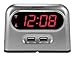 Sharp Digital Alarm Clock with 2 Ultra Fast Charging USB Quick Charge Ports - Twice as Fast as Conventional USB Chargers - Battery Back-up - Easy to Use