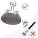 Blend & Blur Extra Large Body Makeup Brush for Self Tanner,Leg Makeup & Bronzer Self Tan Applicator, 3.2inch Wide Round Head Kabuki Brush For Application with Drawstring Bag (Silver)