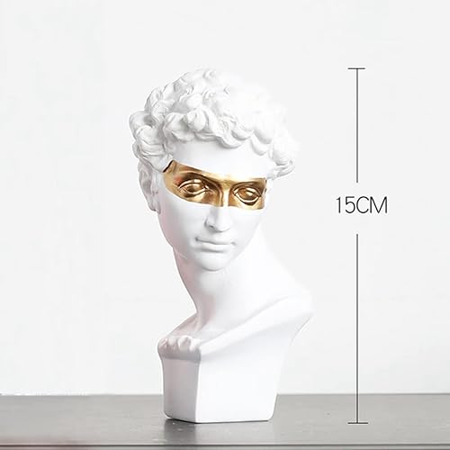 Miniatura 2 de Retrato de cabeza de Apolo retro, estatua de busto de Venus, clásica, elegante, decoración para el hogar, artesanía de resina, escultura de diosa