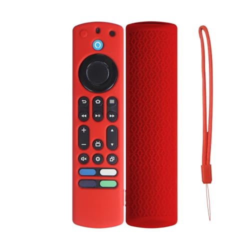 ファイヤースティック（Fire TV Stick 4K Max）用ケース ふぁいやースティックtv リモコンカバー シリコン製 軽量 ソフト 滑り止め 指紋防止 落下防止 汚れ防止 ファイアースティック 防水 耐衝撃 全体保護 ピッタリ ハンドストラップ付きの商品画像（Amazon）
