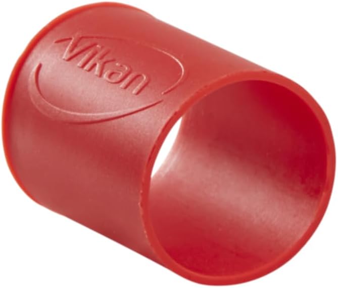 Vikan 98024 Color Coding Rubber Band x5, 1.5", Red