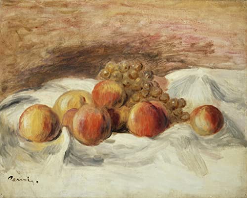 Impression Peinture Huile Renoir Nature Morte Pêches Décoration Murale Salon
