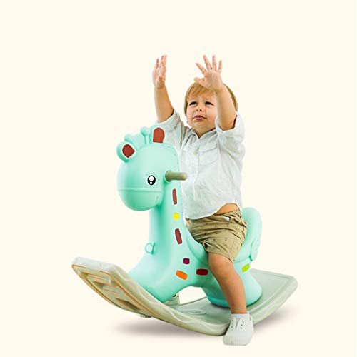 Schaukelpferd QIQIDEDIAN Baby-Schaukelstuhlbabymusikgurtmusik-Schaukelpferdgroße verdickende Kinderspielwaren 1-2 Jahre… – Bild 4