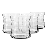KROSNO Kaffeegläser für Latte, Cappuccino und Flat White 4er-Set 330 ml, Kollektion Coffee Moments – Bleifreies Kristallglas – Minimalistische Gläser für Kaffee und Tee, spülmaschinenfest