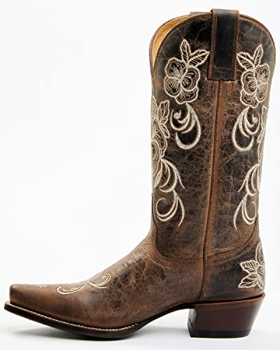 Shyanne Women's Lasy Floral Embroidered Western Boot Snip Toe - Bswfa22l123