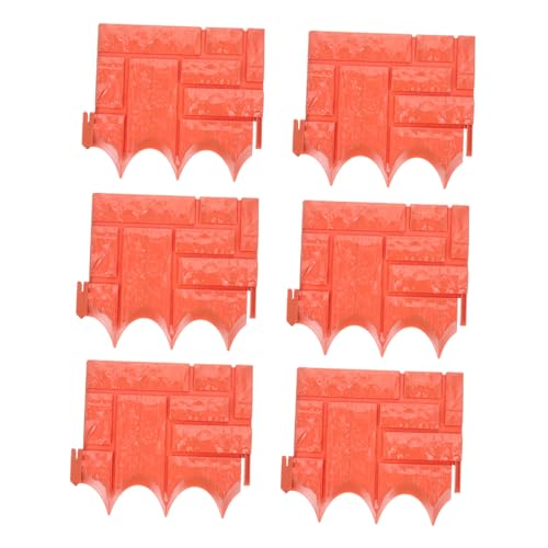 TOYANDONA 6Piezas Valla De Plástico Decorativa para Jardín De Color para Delimitar y Embellecer Exteriores
