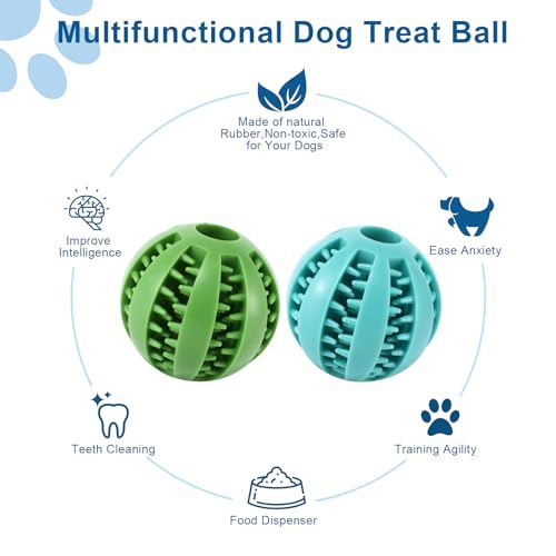 Chew Toy Balls 2pack Interactive Dog Treat Dispensing Ball Rubber Dog Puzzle Toy Chewing Toys for Boredom and Brain Stimulating Game Puppy Teething Chew Toys Chew Toy Balls 2pack Interactive Dog Treat Dispensing Ball Rubber Dog Puzzle Toy Chewing Toys for Boredom and Brain Stimulating Game Puppy Teething Chew Toys
