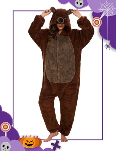 Miniatura 2 de Xinlong Pijamas Cosplay Oso Traje Disfraces Unisexo Adulto Animal Ropa De Dormir Para Halloween Fiesta Carnaval Halloween Navidad