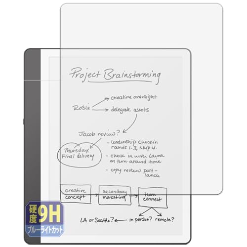 Leipsden New Kindle Scribe Notebook Design ��1���� 2024�N���� �Ή� UltraBlue �ی� �t�B���� 9H ���d�x �u���[���C�g�J�b�g ���˒ጸ �����K���X�����̍d�x ���{��