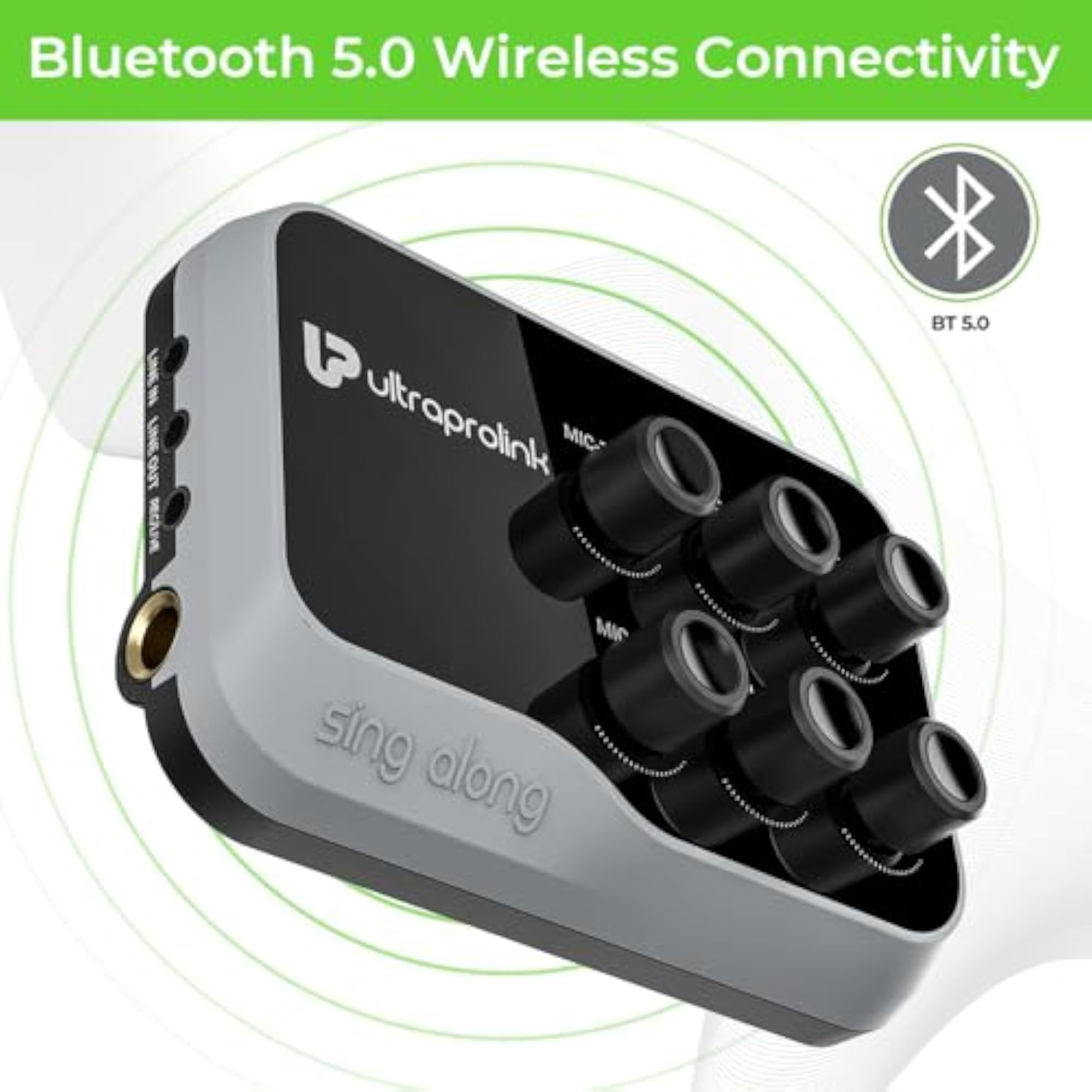 Portable Bluetooth Karaoke Mixer with Microphone