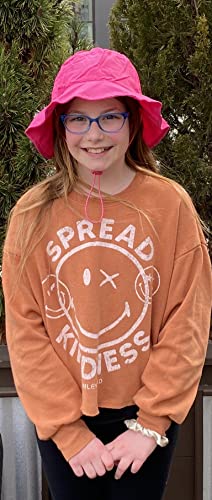 N'ice Caps Kids 2Pc Pack Spf 50+ Uv Protection Breathable Sun Hat (Neon Pink/Neon Purple - Pack, 59Cm (23.2") / 8-12Yrs) #TOP4