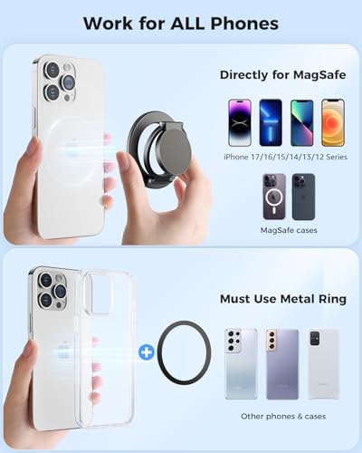 Image of SUPERONE Dual-Sided Magnetic Ring Holder for Gym MagSafe Stand & Phone Grip