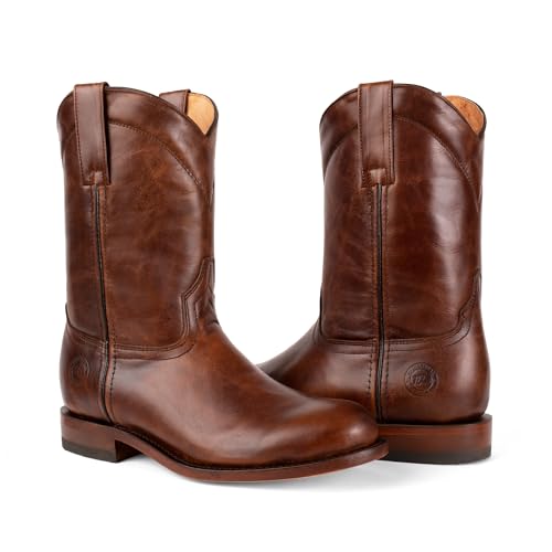 Image of 7L SIETE LEGUAS Leather Mens Roper Boot with Leather Sole Style 1000