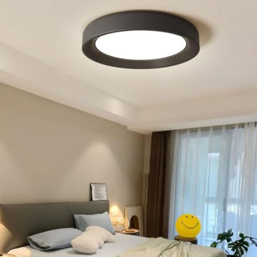 Plafonnier LED rond moderne à intensité variable pour salon