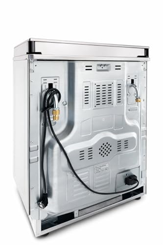 Gasline SHGE6060INX Standherd 60 cm Edelstahl mit Elektrobackofen, 4-flammigem Gaskochfeld, Grill und Drehspieß, elektrischer Zündung, Thermosicherung, für Erdgas und Flüssiggas geeignet – Bild 5