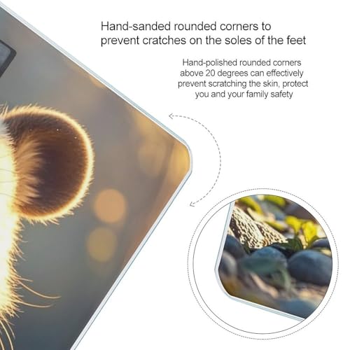 Báscula Digital de Vidrio Templado para Baño Cute Animal miniatura 4