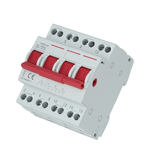 Sectionneurs interrupteur YCBZ-40 3P 40A inverseur pour circuit de maison