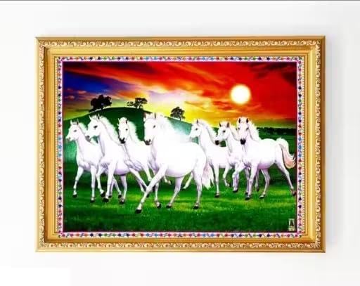 Raj Photo Frame Acrylic Photo Frames for Table, Temple, Wall, Mandir & Office, and for Home Decor Size 9X12 Inch Design_50